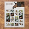 Horses 2024 5 sheets of 20 (100 total) USPS Forever