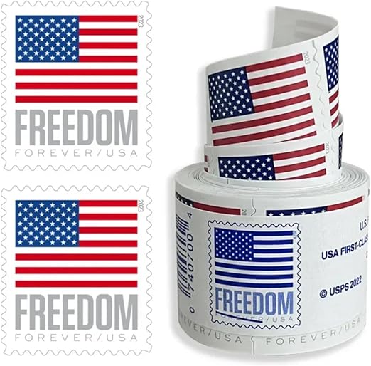 BULK SALE! 5 Coils/rolls of 100 (500 Total) Random Years USPS Forever Stamps