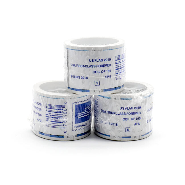 2019 American Flag Roll of 100 Sealed USPS Forever Postage Stamps