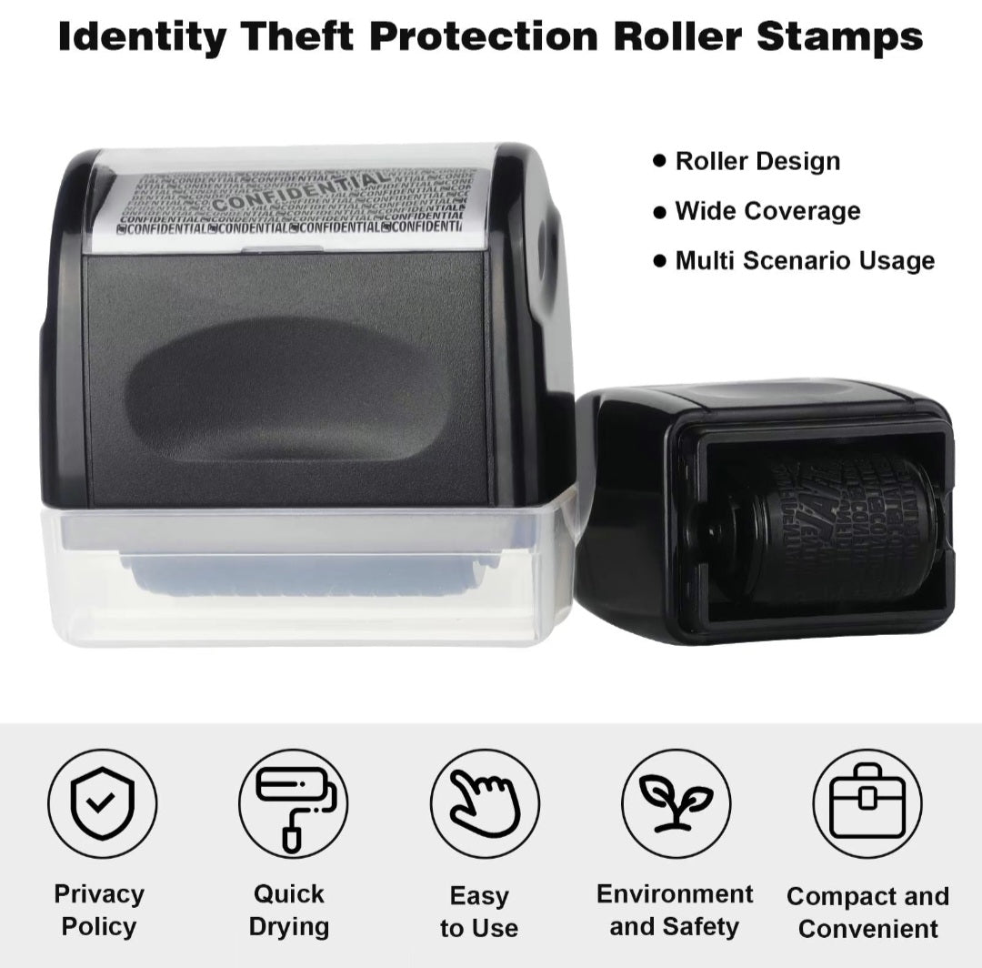 Identify Information Protection roller LARGE. 1 ink cartridge. (colors will vary)