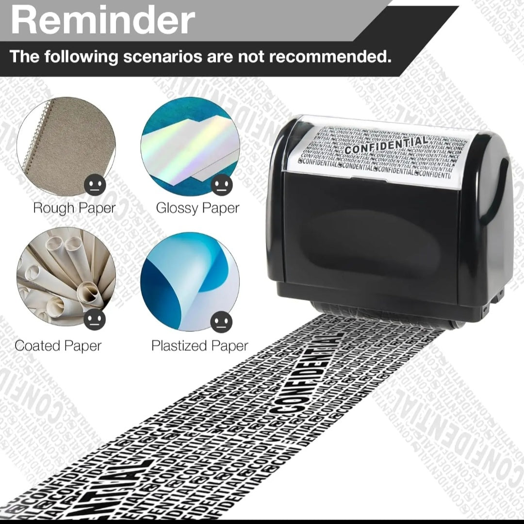 Identify Information Protection roller LARGE. 1 ink cartridge. (colors will vary)